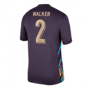 Billiga England Kyle Walker #2 Bortatröja EM 2024 Kortärmad